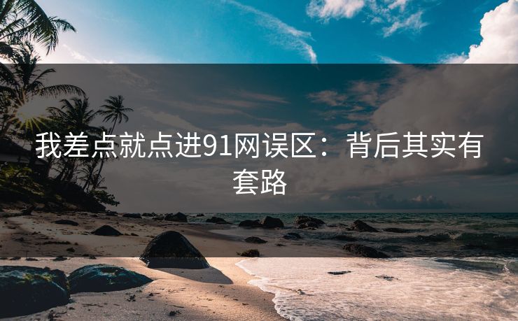 我差点就点进91网误区:背后其实有套路 我差点就点进91网误区:背后其实有套路